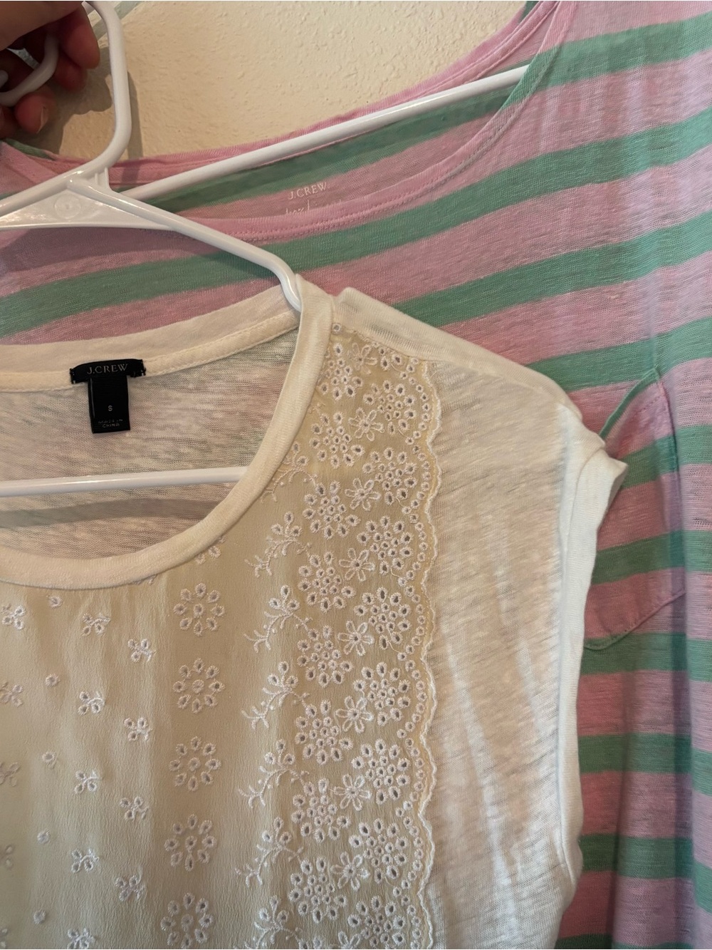 J. Crew Linen T Shirt Lot Of 2 Linen Silk Size Small Lightweight Short Sleeve